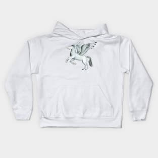 Magical flying pegasus Kids Hoodie